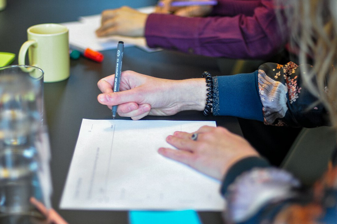 group discussion in workshop